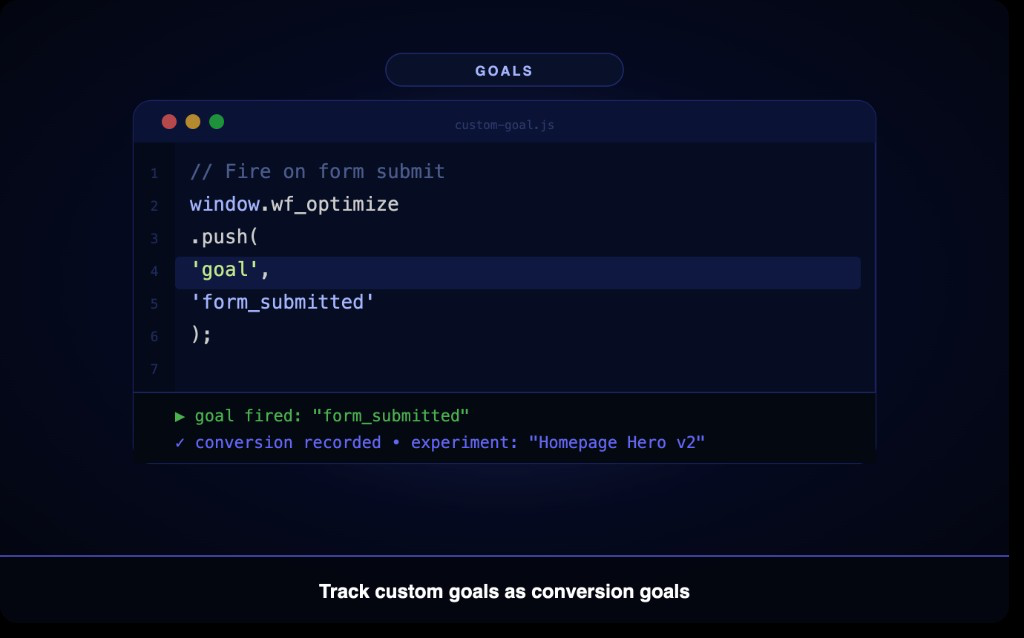 Create a Custom Goal