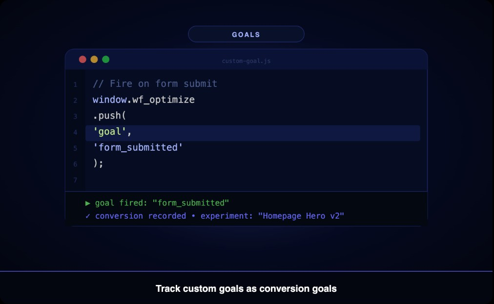 Create a Custom Goal