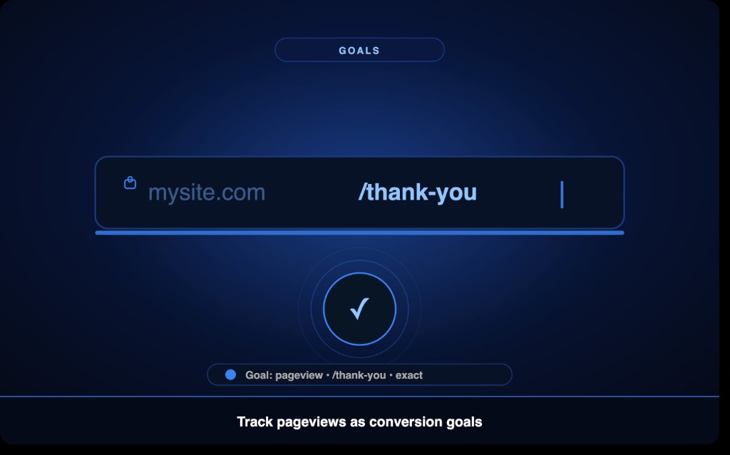 Create a page view goal